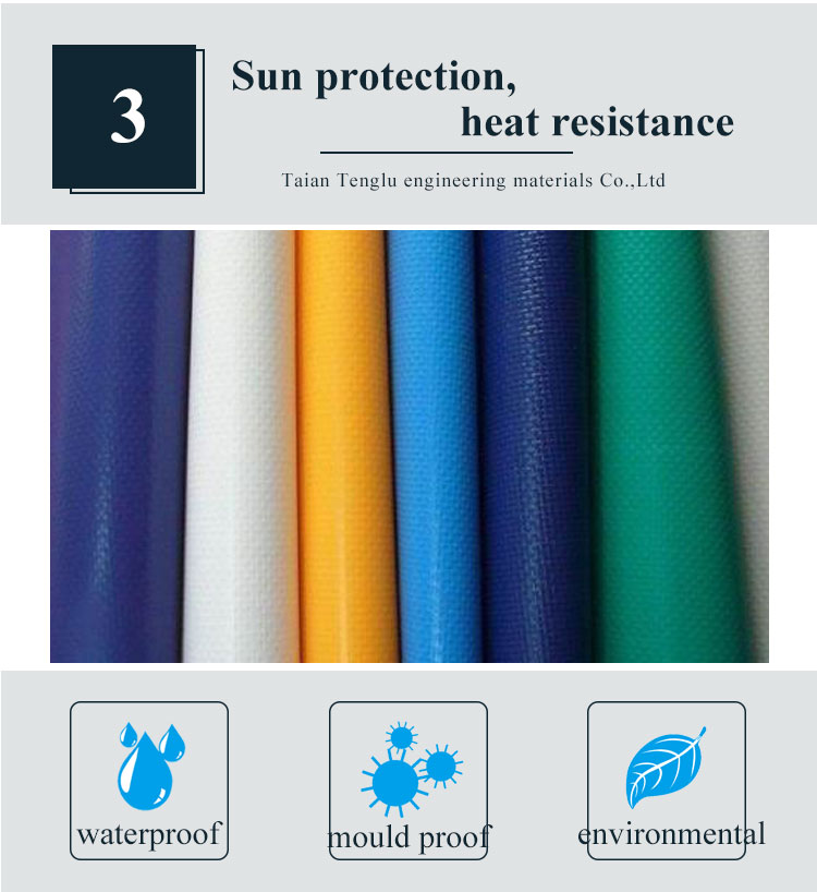 6*6m Trucks Tent Tarpaulin made of Waterproof Coated Polyester Fabric with Medium Weight