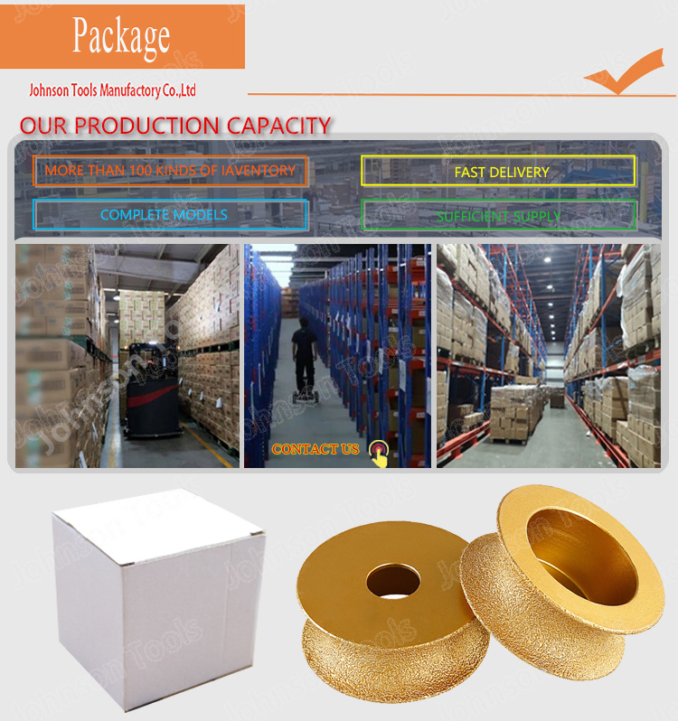 Vacuum Brazed Marble Granite Stone Quartz Tile Ceramic Diamond Abrasive Grinding Profile Wheel for Angle Grinder