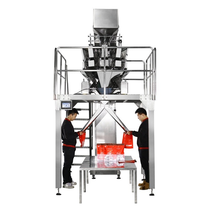 500g 2000g Chocolate Dried Fruit Packing Machine With Multihead Weigher