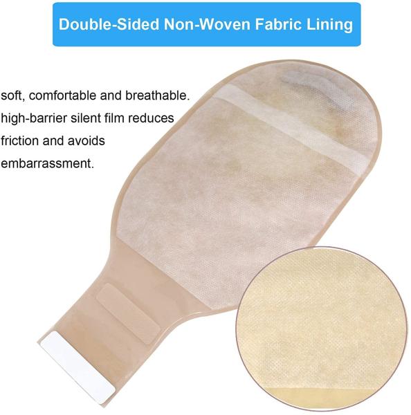 One / Two Pieces 15-80mm Disposable Colostomy Bag Without / With Activated