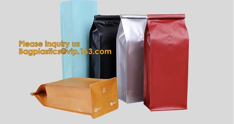 polypropylene Crystal Clear Cello Bags flat square block bottom opp bag,candy opp square bottom cello bag bagease packag