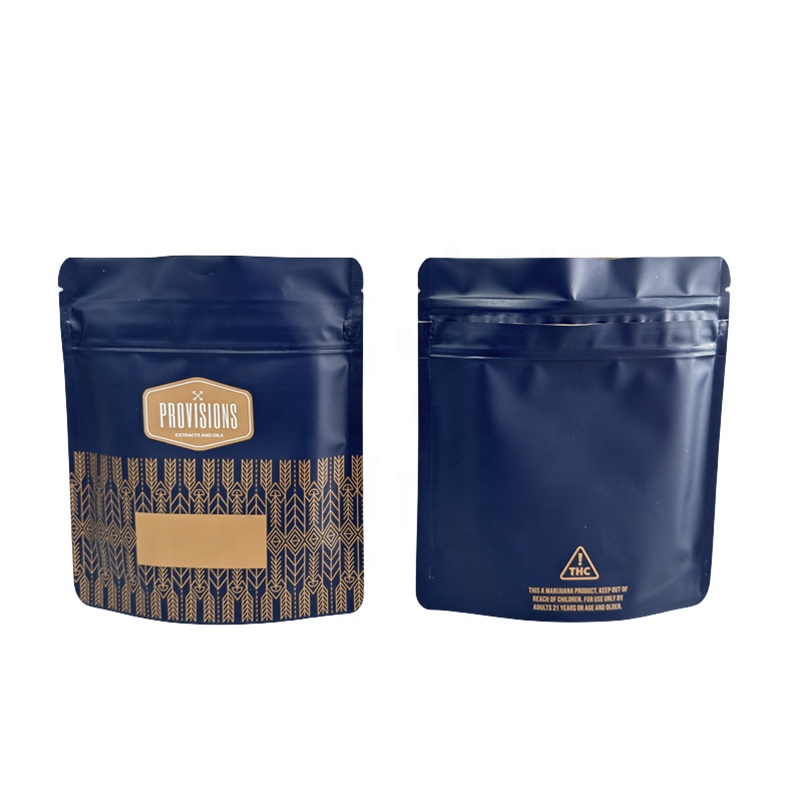 EU Standards Custom Design Printed Cigar Tobacco Leaf Pouch With Ziplock Packaging