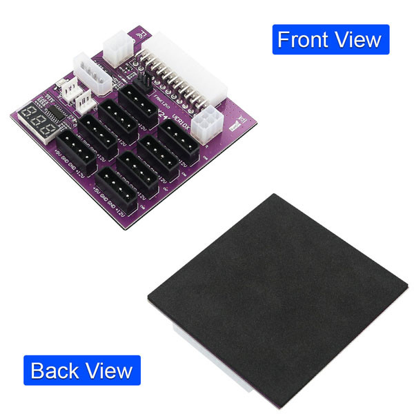 CHIA Mining ATX Power Supply Breakout Board With 4 Pin And 6Pin Power Connector