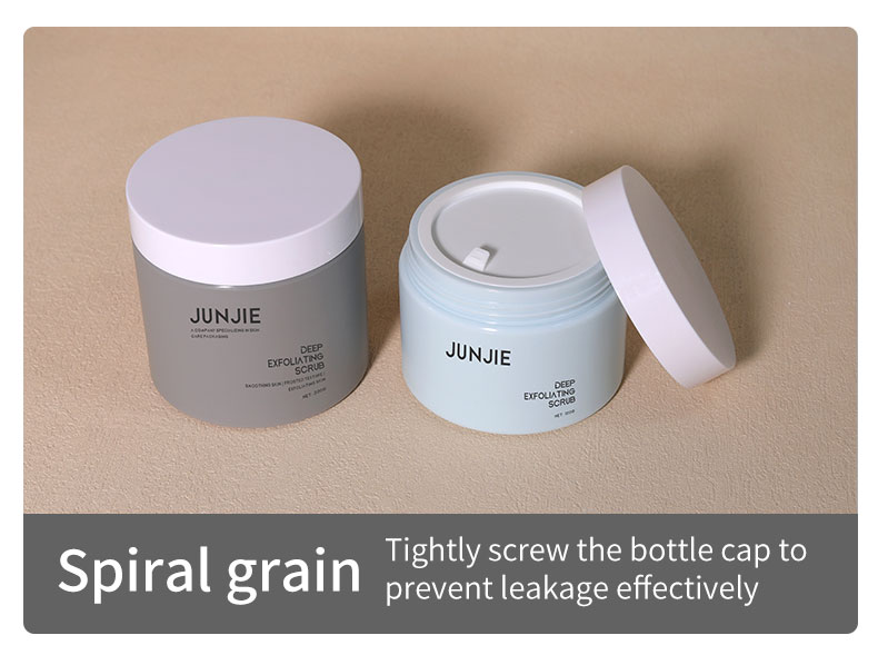 Silk Screen Printing 80-200g Large Container Scrub Cream Body Butter Cream Environment-Friendly Double Wall Jar Plastic Wide Jars
