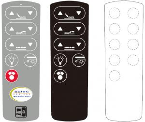  High Performance Membrane Switch Overlay Glossy for Remote Controller Keypad Manufactures