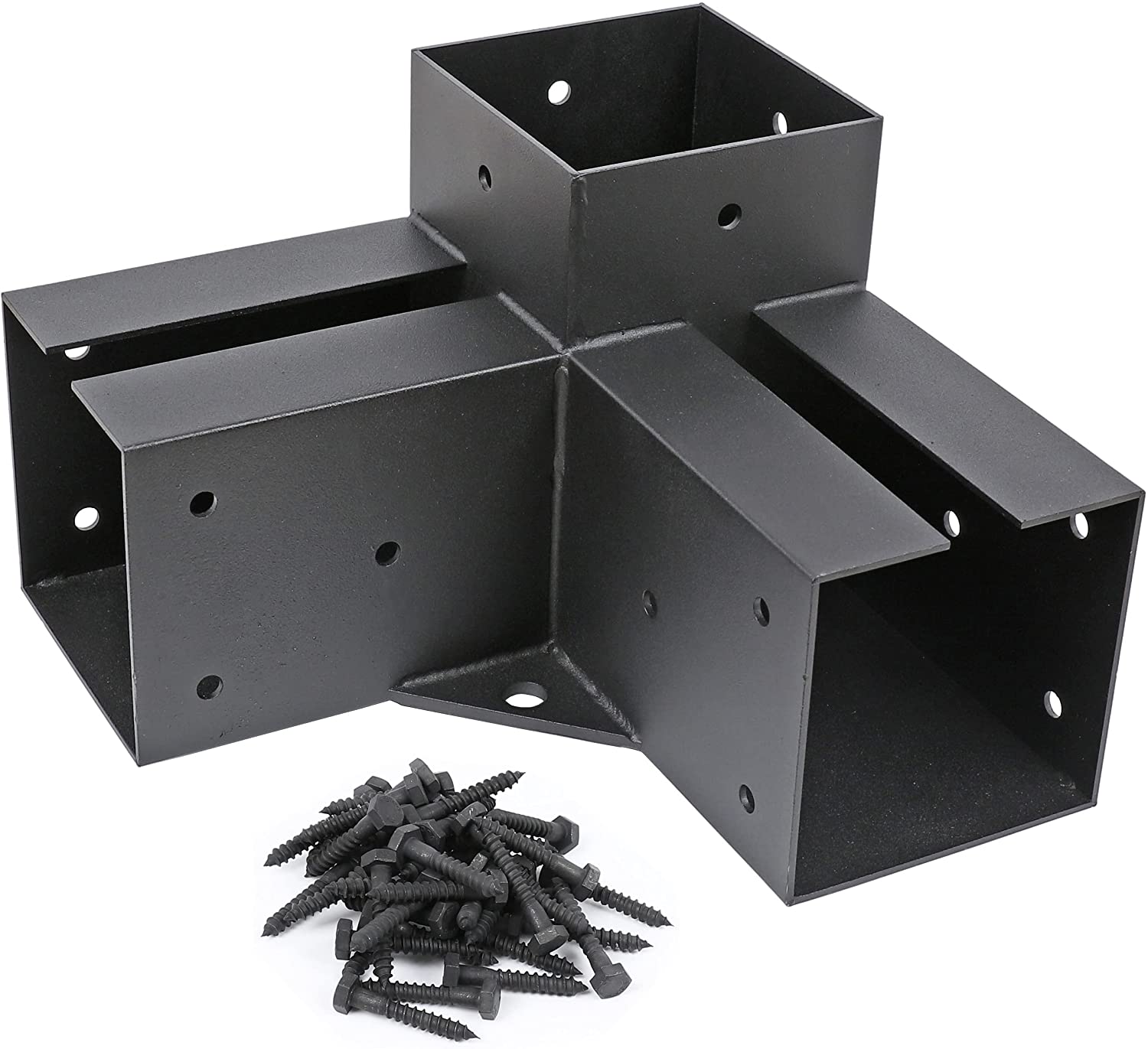 Standard Single-side Bracket Outdoors Design Space Saving Wood Post Base Metal Brackets