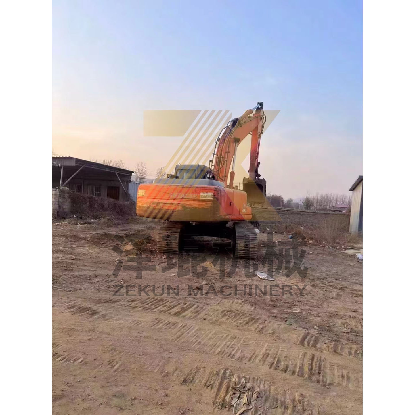 Used Hitachi ZX200 Excavator 95% 20000 KG Machine Weight 1.38 m3 Bucket Capacity
