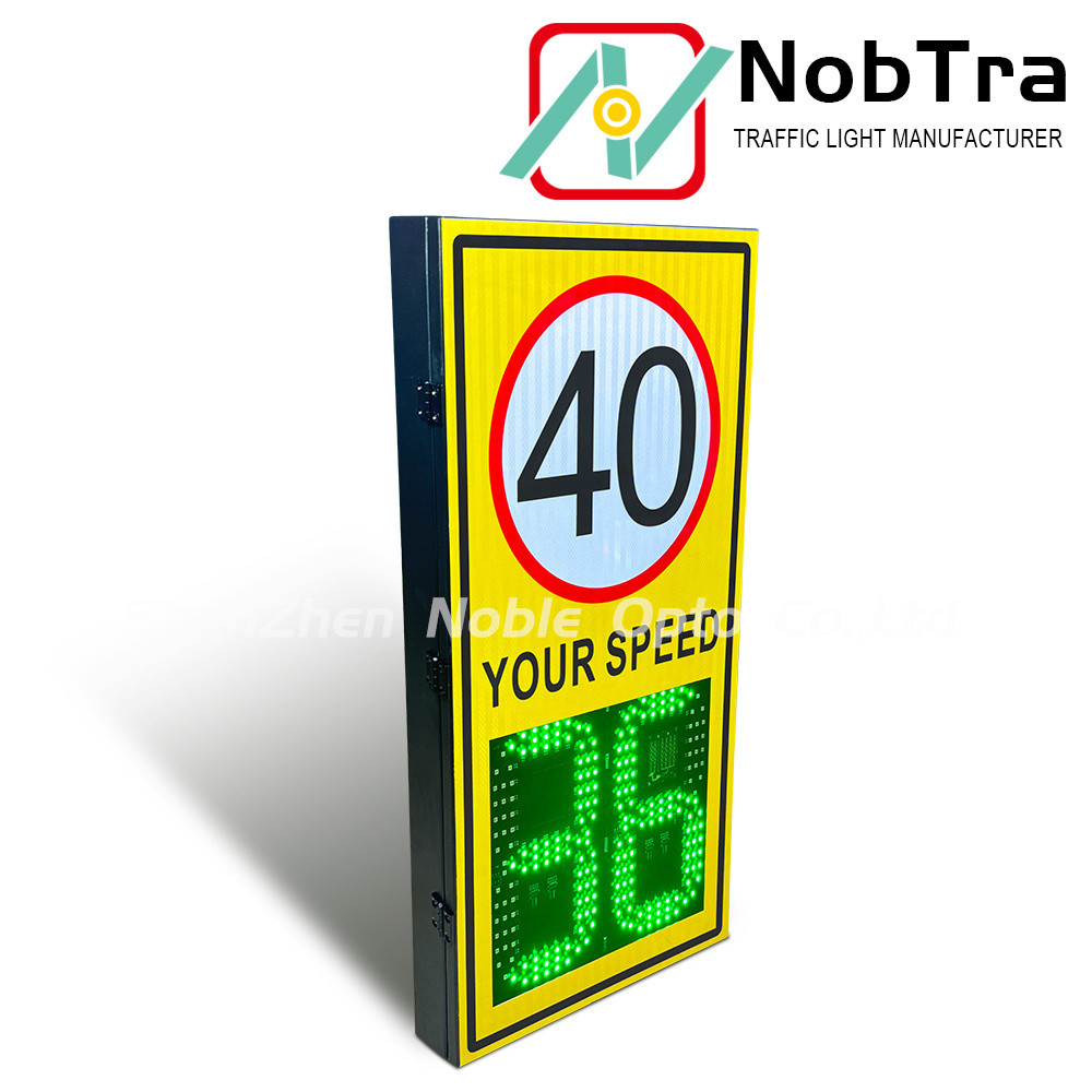IP 54 Radar Feedback Speed Limit Sign Traffic Detector with Solar and AC Power