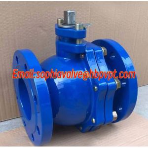 Q41F cast iron floating resilient seal 2-pc ball valve made in China