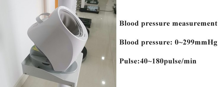 Foldable Automatic Height Weight BMI Blood Pressure Machine With LCD HD 7.0 Inch Display