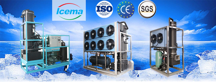 Automatic Tube Ice Machine 10T/24H Commercial For Farm Sea For Food Fish Bar