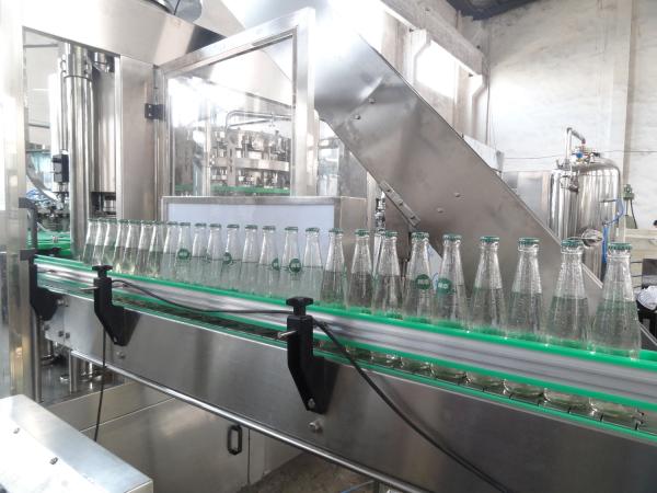 3 In 1 Monoblock 8kw Water Bottle Filling Machine For Glass Bottle Stainless