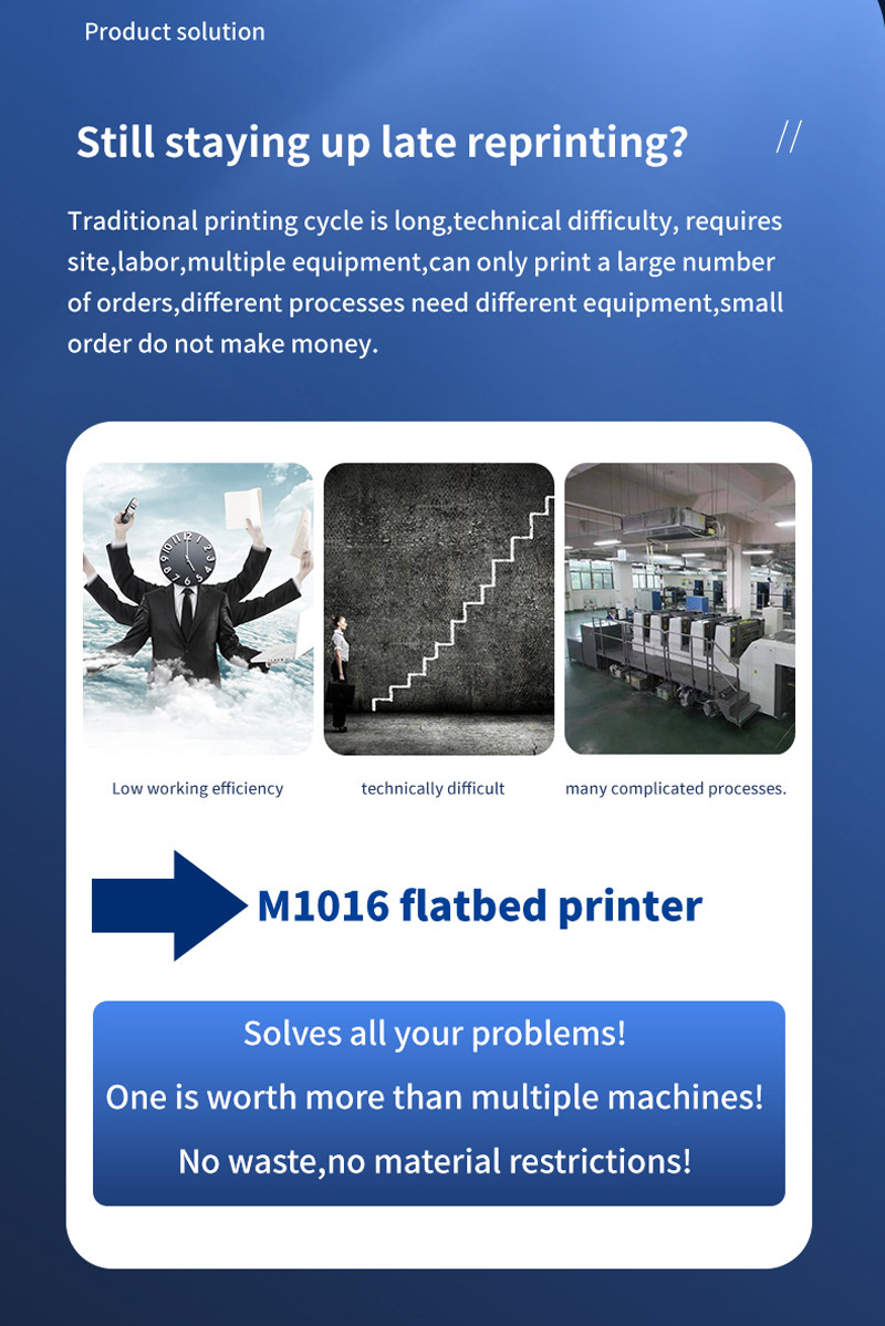 Digital Flatbed Printing Equipment custom Flat Bed UV Printing Machine