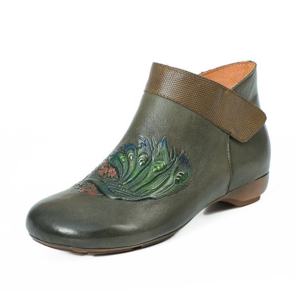HZM033 Original Folk Style Retro Women'S Boots Autumn And Winter New Style