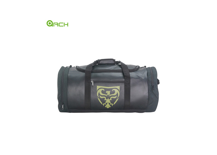 Carbon material muti-functional large capacity outdoor sports gym bag with shoes compartment at side