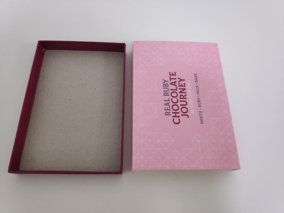Custom design soft cardboard paper chocolate box drawer chocolate packaging box