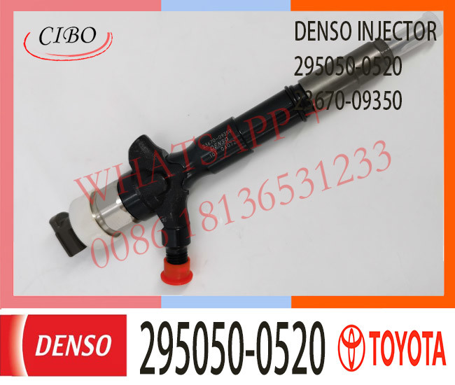 Diesel Fuel Injector 295050-0520 23670-09350 23670-0L090 For Toyota Hilux 1KD 2KD