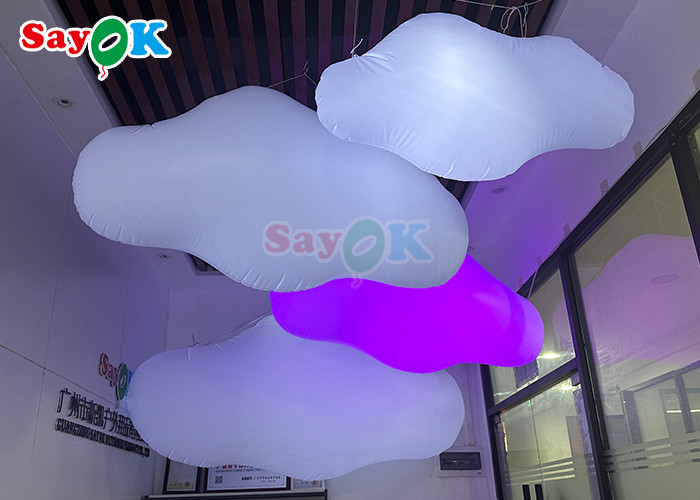 Customized Inflatable Cloud LED Lighting For Club Decoration Inflatable Pavilion At Music Festival