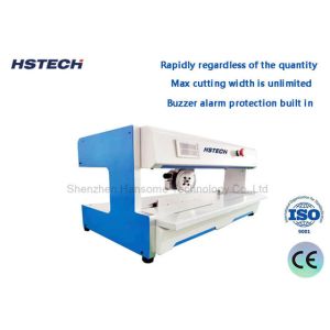 Buzzer Alarm Protection PCB Separator  V-Cut Blade Moving Operation For FR4 PCB Board