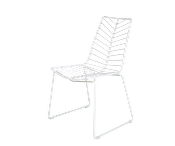 Leaf Shaped Wire Mesh Dining Chairs Stacking Diamond Seat Cushion Unikideas