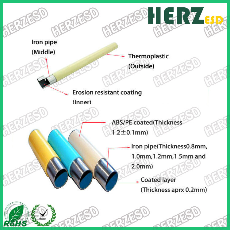 Multi Purpose ESD Storage Racks Plastic Coated Diameter 28mm Metal Lean Pipe
