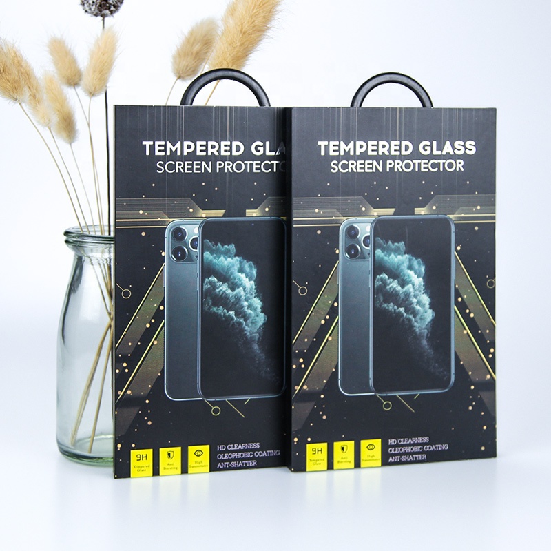 GATHE Paper Plastic Screen Protector Packaging Tempered Glass Packing Box Matte Laminated