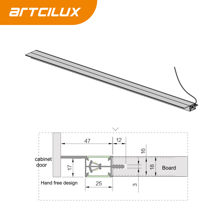 Board Light Wooden Board Alunimiun Profile Indoor Soft Illuminance LED A2700
