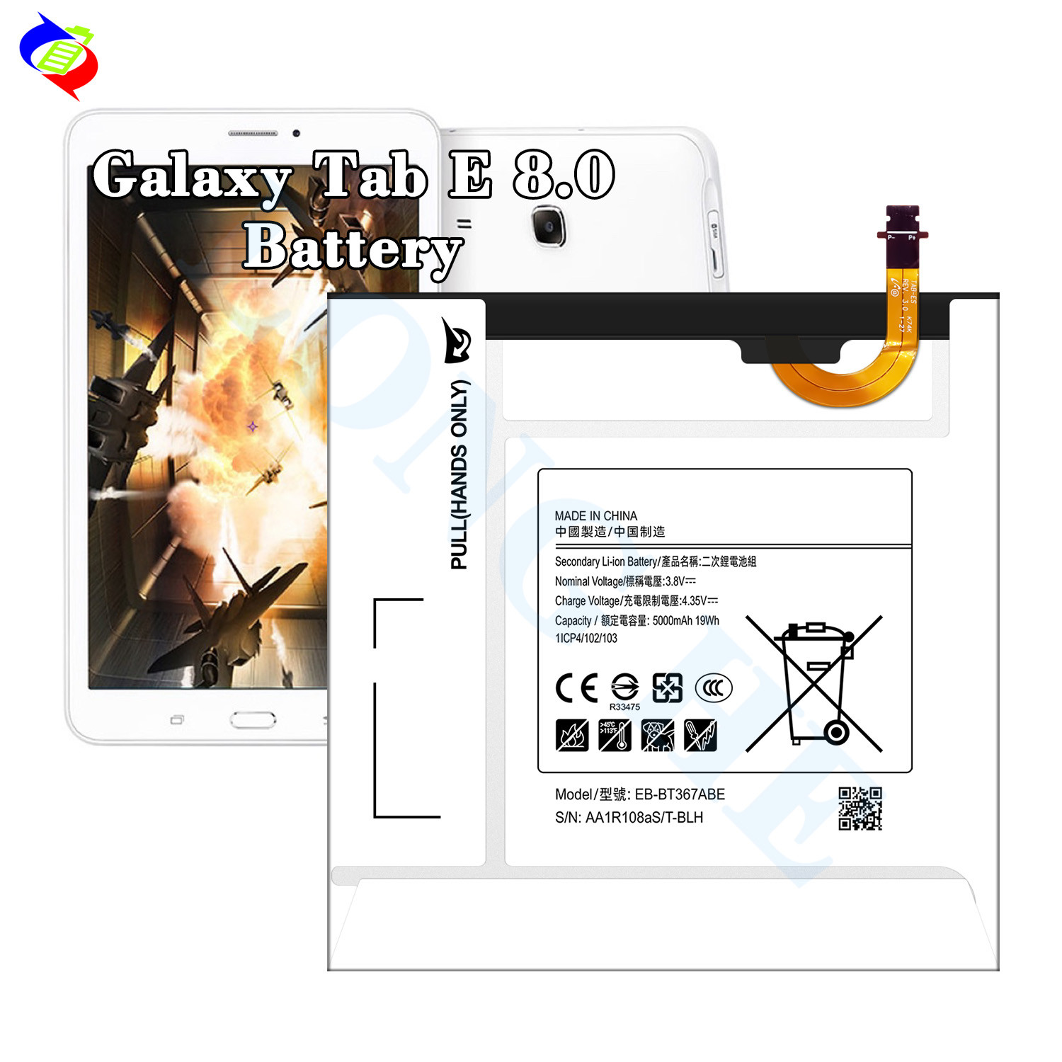 OEM Original 5000mah Replacement EB-BT367ABE battery for Samsung Galaxy Tab E 8.0 SM-T375 SM-T377 SM-T380 SM-T385