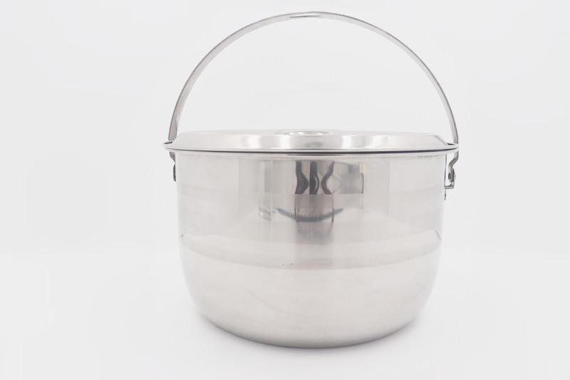 0.2cbm Volume 15cm Stainless Steel Cooking Pot For Picnic