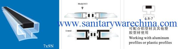 Sealing Strips/waterproof magnetic strips/shower door seals/PVC Magnetic Seal