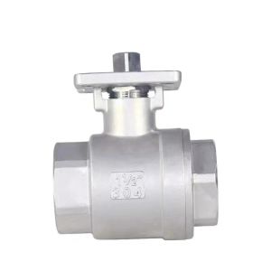 High Platform CF8 CF8m 1 Inch 2PC Ball Valve with Mountain Pad ISO 9001 Standard
