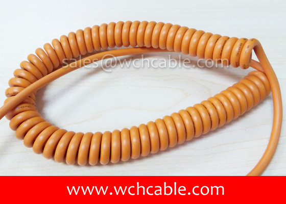 UL Spiral Cable, AWM Style UL22009 26AWG 3C VW-1 80°C 600V, TPE / TPU