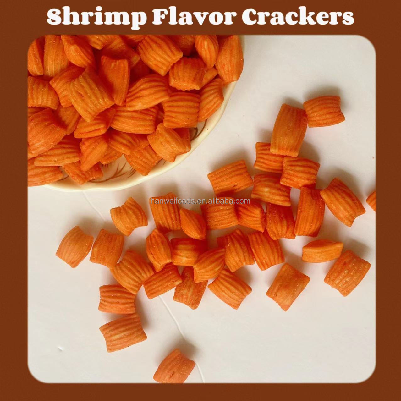 Japanese Snacks Roasted Rice Crackers Crispy Red Biscuits Shrimp Flavor Cracker Snack
