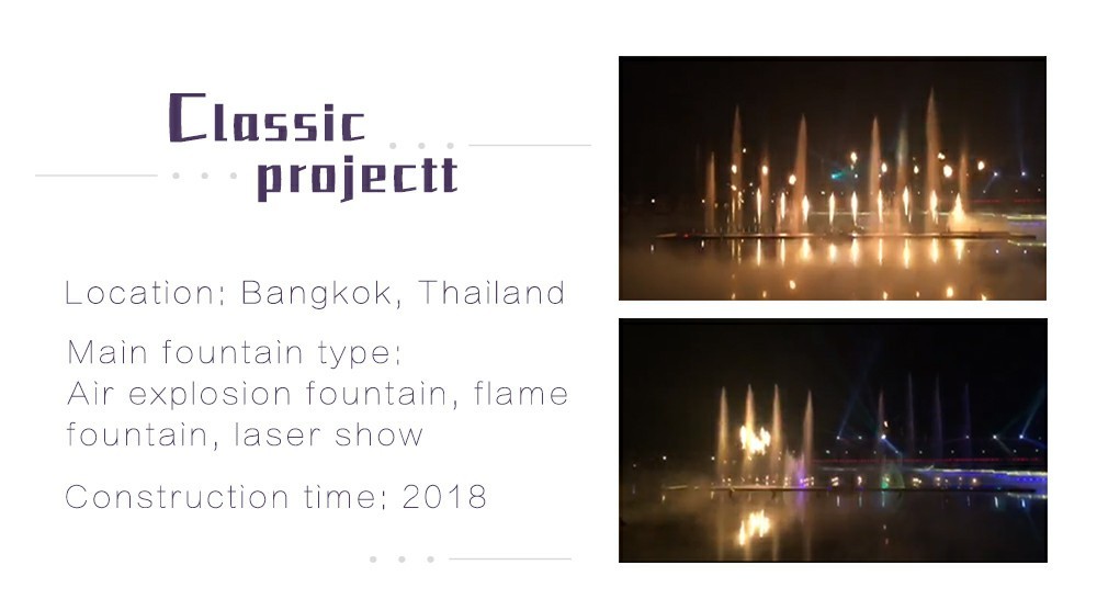 Computer Controlled Digital Water Curtain Fountain With Lights Modern Design