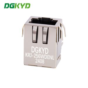 KRJ-256WDENL RJ45 Ethernet Plug Connector Single Port RJ45 100Mbps Integrated
