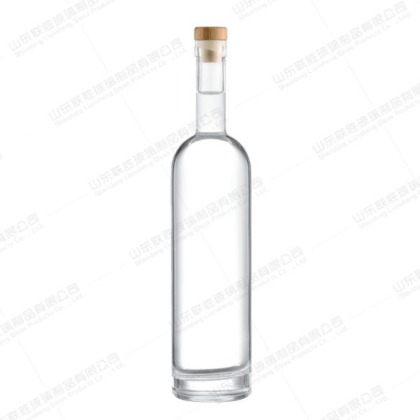 Healthy Lead-free Glass 750ml 800ml 1000ml Glass Gin Vodka Whisky Brandy Glass