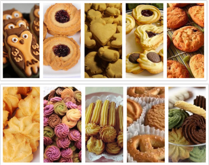 Double Filling Cookies Biscuit Making Machine Wire Cut Cookie Depositor Machine