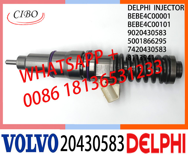 Common Rail Fuel Diesel Injector BEBE4C00001 BEBE4C00101 20430583 8113941 5001866295 9020430583 E1 for VOL D12 TRUCK