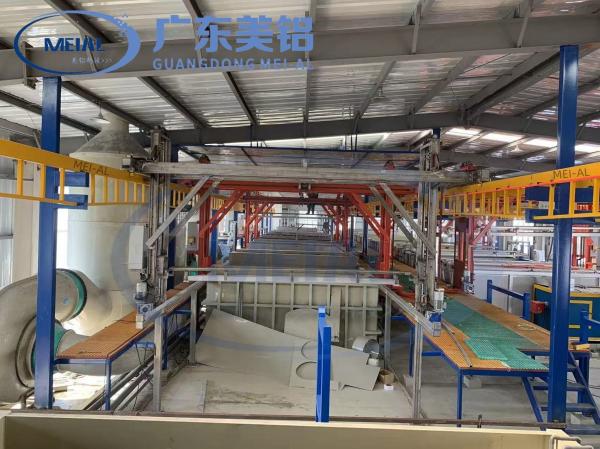 Automatic 800T/Month Aluminum Anodizing Production Line Suface Treatment