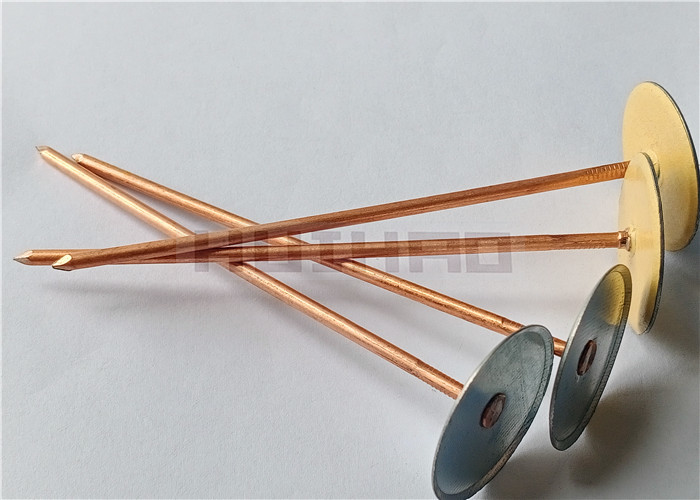 1-1/2" Copper Coated Steel Cd Stud Welder Insulation Pins For Duct Lining Work