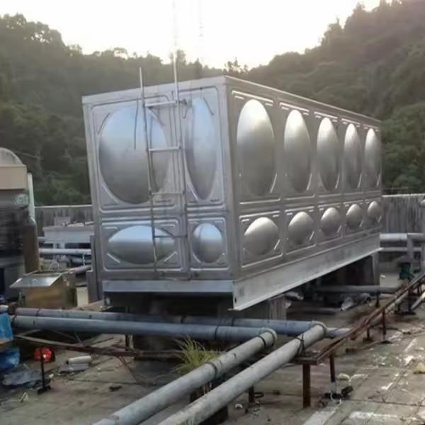 Hot Pressed Steel Sectional Water Tank Drinking Water Storage Large Metal Water