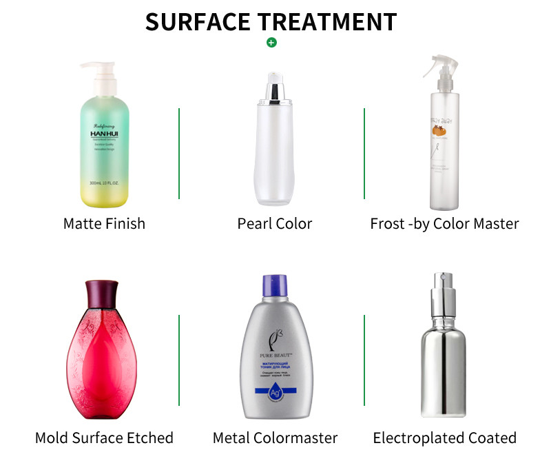 110ML Special Shaped Cosmetic Bottles Plastic With Oil Pump For Hair Oil Products