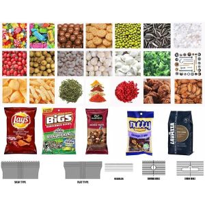 CE Food Pouch Cereals Biscuit Dates VFFS Packing Machine