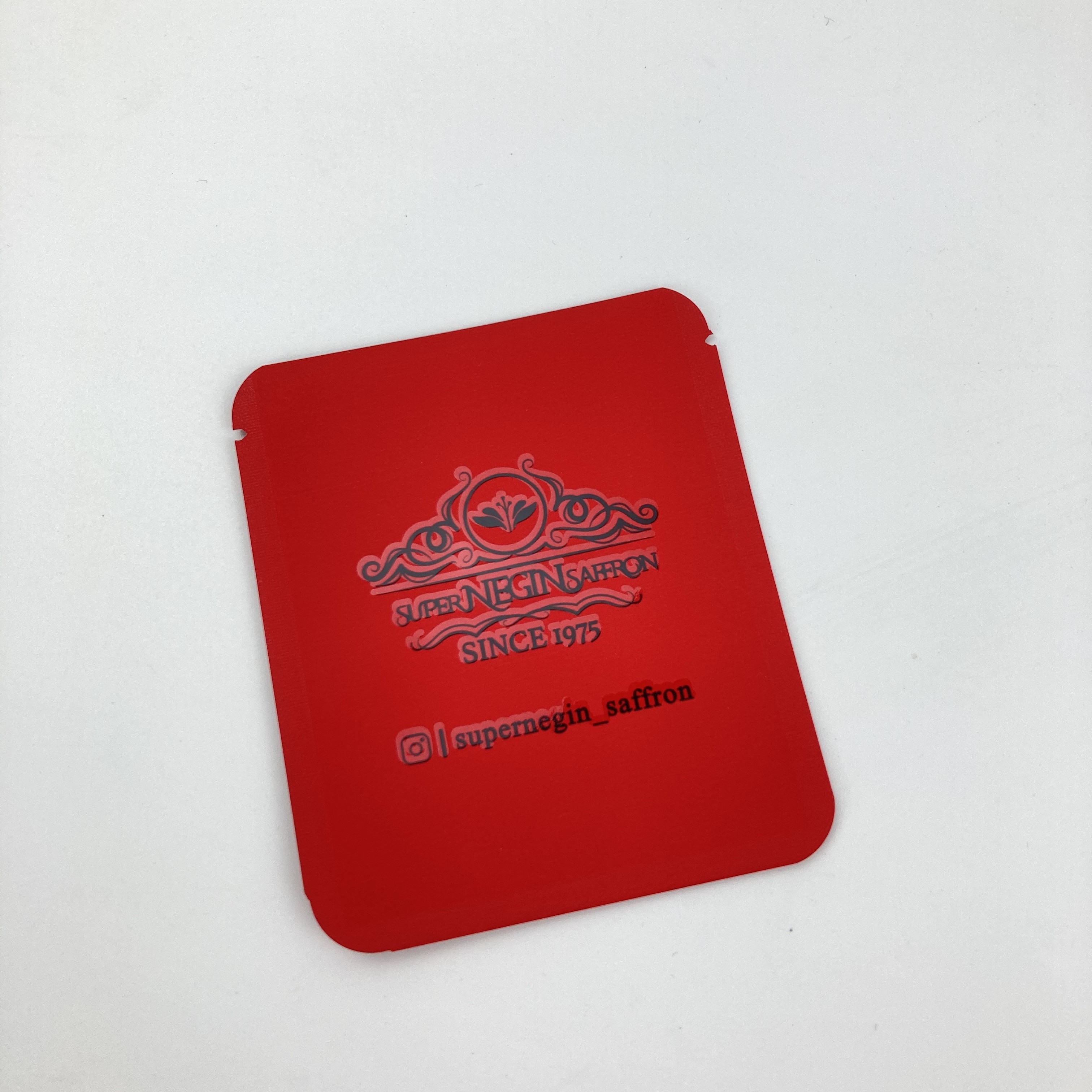 LOW MOQ 500pcs edible mylar bags custom printed foil bag packaging bags food for dry saffron crocus and tea