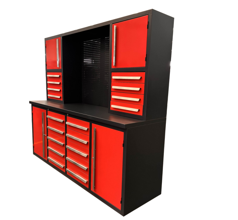 Optional Drawers and Tool Cabinet Included Cold Rolled Steel Workbench for Your Store