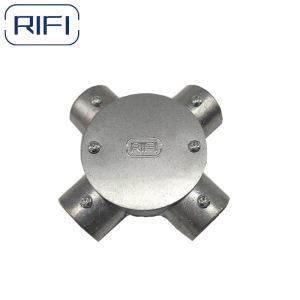 RIFI Emt Aluminum Junction Circular Box Set Screw Type 1way 2way 3way 4way For EMT Conduit Fittings