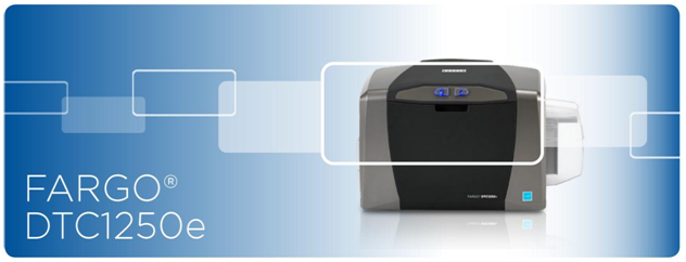 Fast Printing Fargo DTC1250e Smart ID Card Printer 300dpi Single or Double Sided