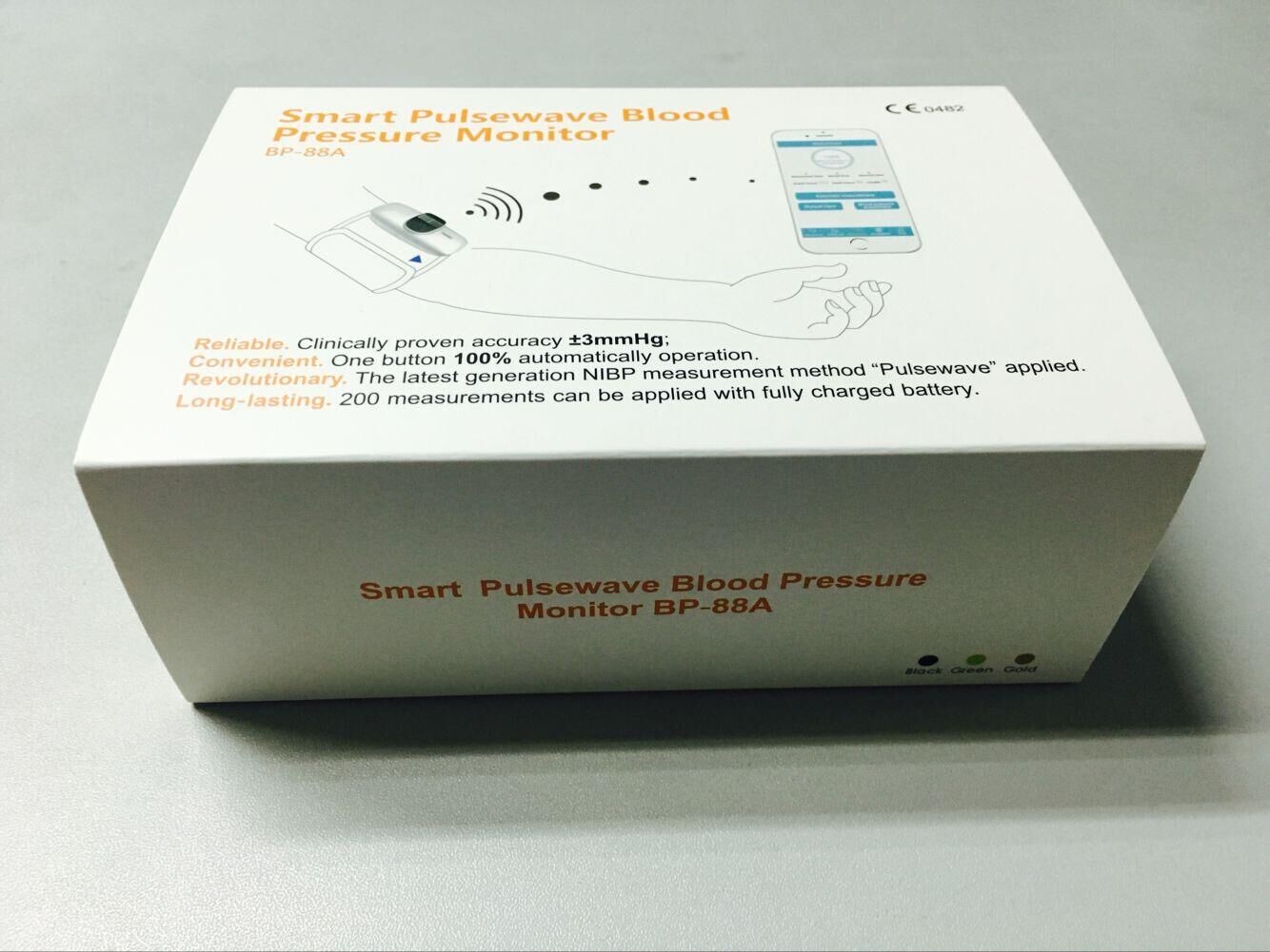 APP smart phone operation Bluetooth Ambulatory arm blood pressure monitor