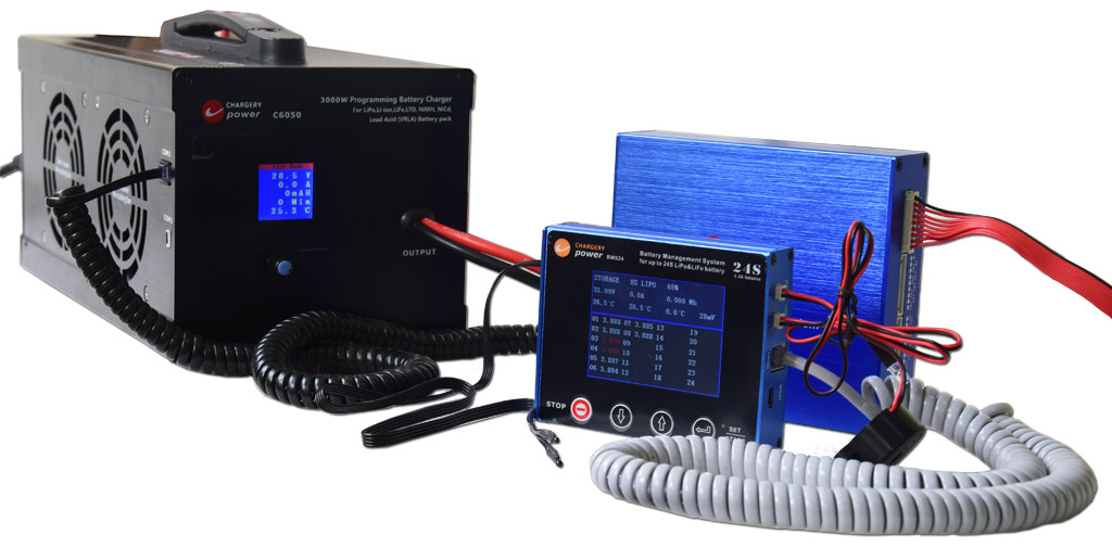 54V 3000W Lithium LTO LiTo Ac To Dc Battery Charger 7S-20S 1A-55A