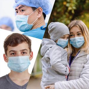 Professional Medical Surgical Face Mask Pleated With Elastic Ear Loop